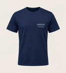 Navy t-shirt with Coastal Partners chest logo